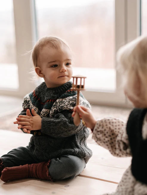 Drewniana Grzechotka Lelek