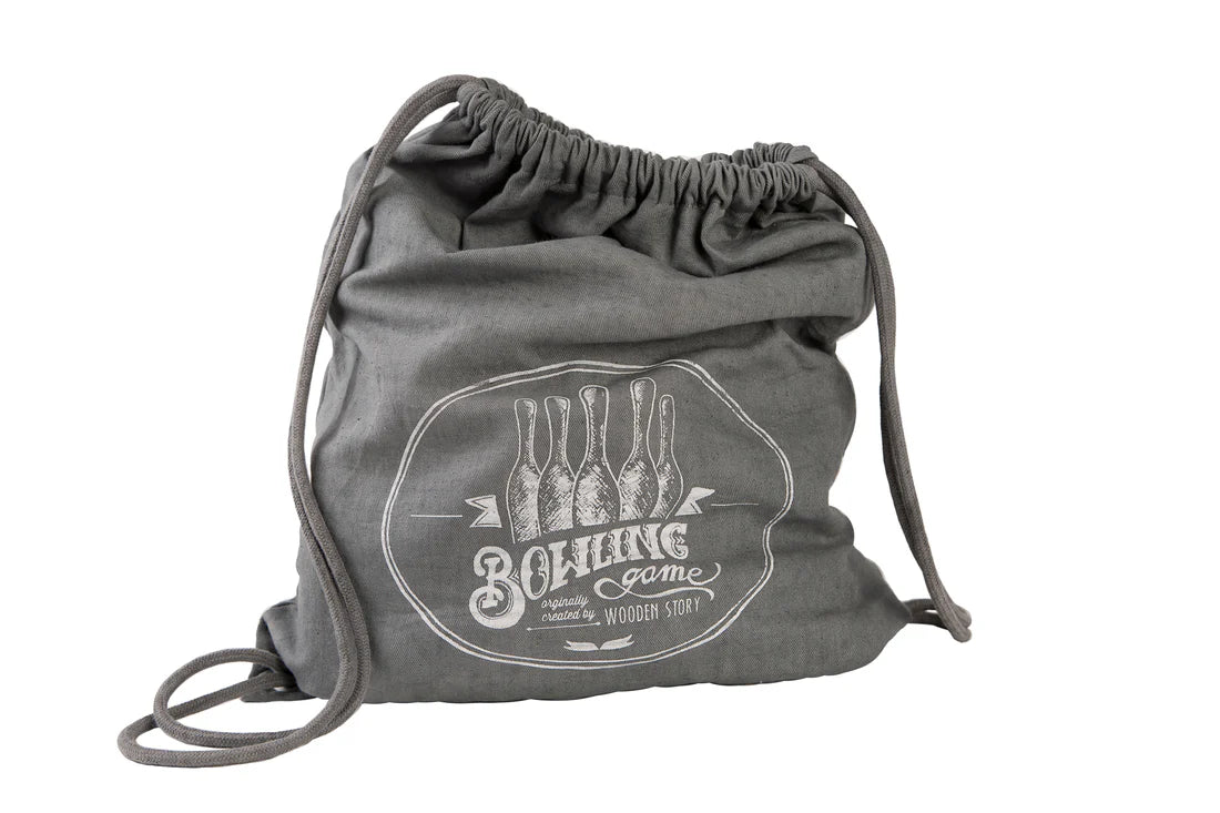 Drewniane Kręgle Vintage 10 szt.