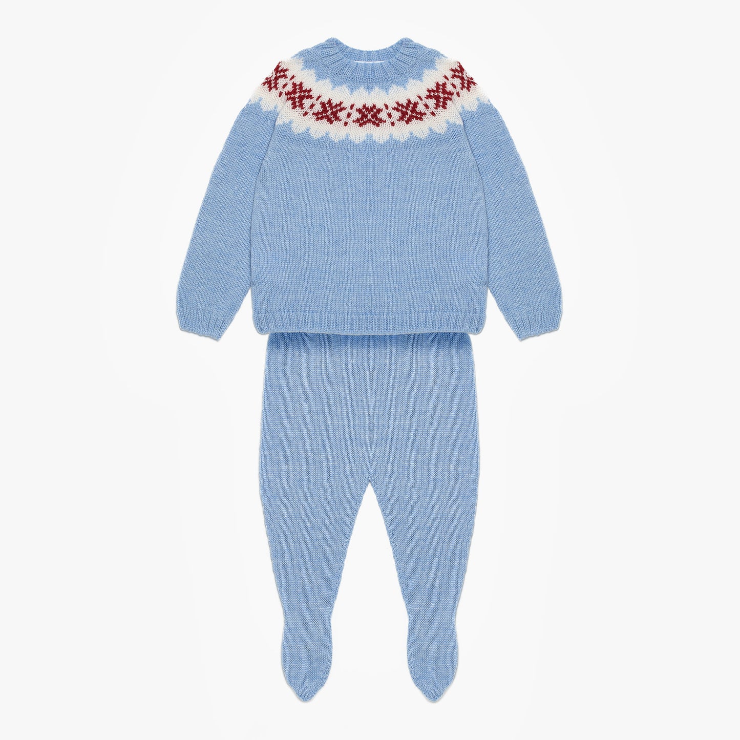 Komplet z miękkiej wełny merino