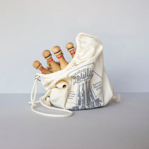 Drewniane Kręgle – Czerwone 10 szt.