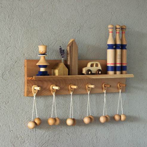 Drewniane Kręgle – Niebieskie 10 szt.