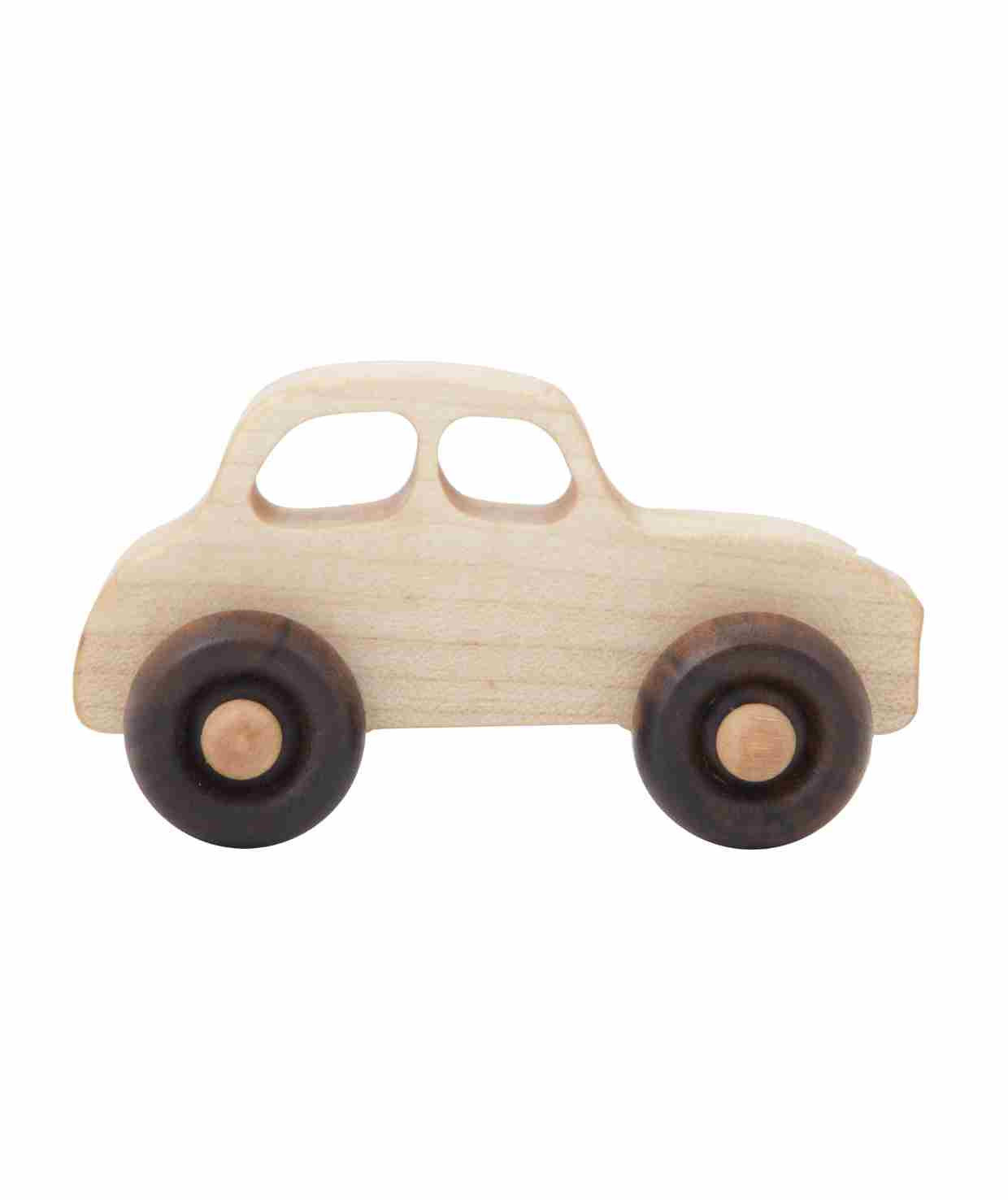 Wooden Toy on Wheels Car '50s