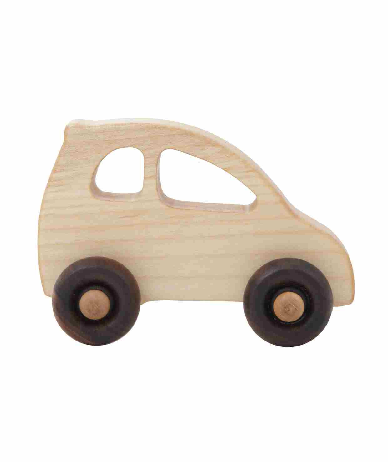 Wooden Toy on Wheels Auto Eco