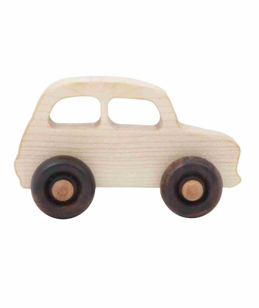 Wooden Toy on Wheels Car Little French