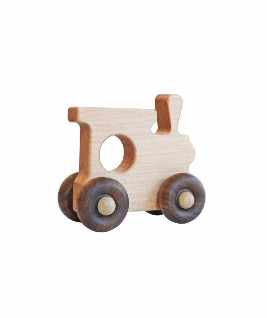 Wooden Toy on Wheels Locomotive
