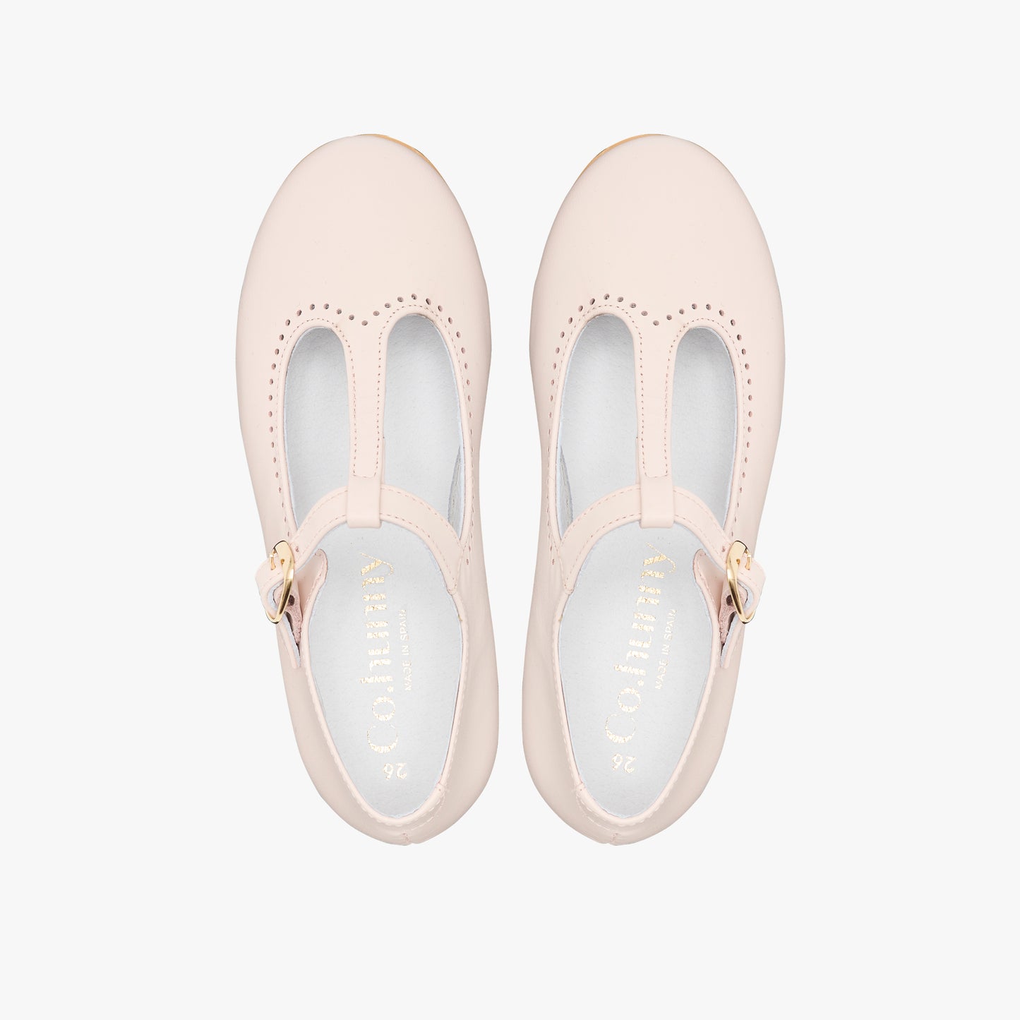 Pink mary jane ballerinas