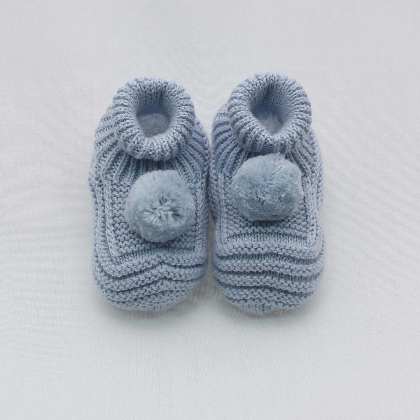 Woolen blue baby shoes
