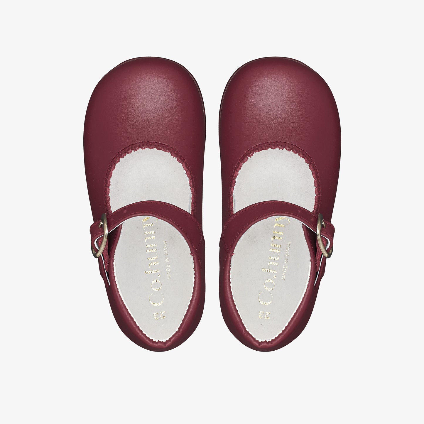 Burgundy Classic Mary Jane Ballet Flats