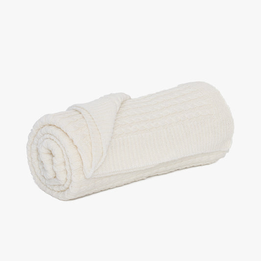 Miękki kocyk z wełny merino