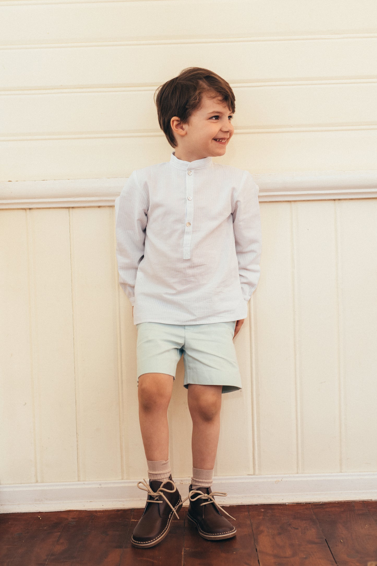Light blue chino shorts
